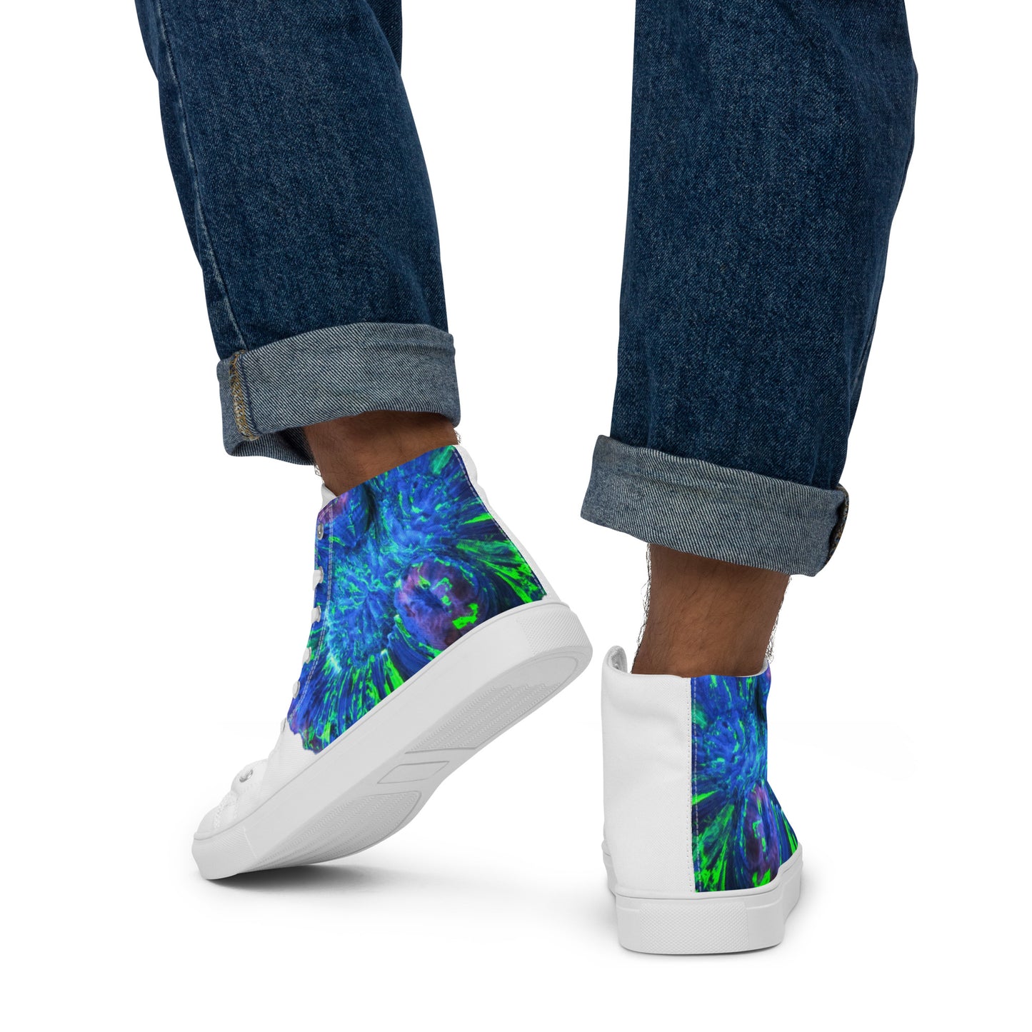 Men’s high top canvas shoes