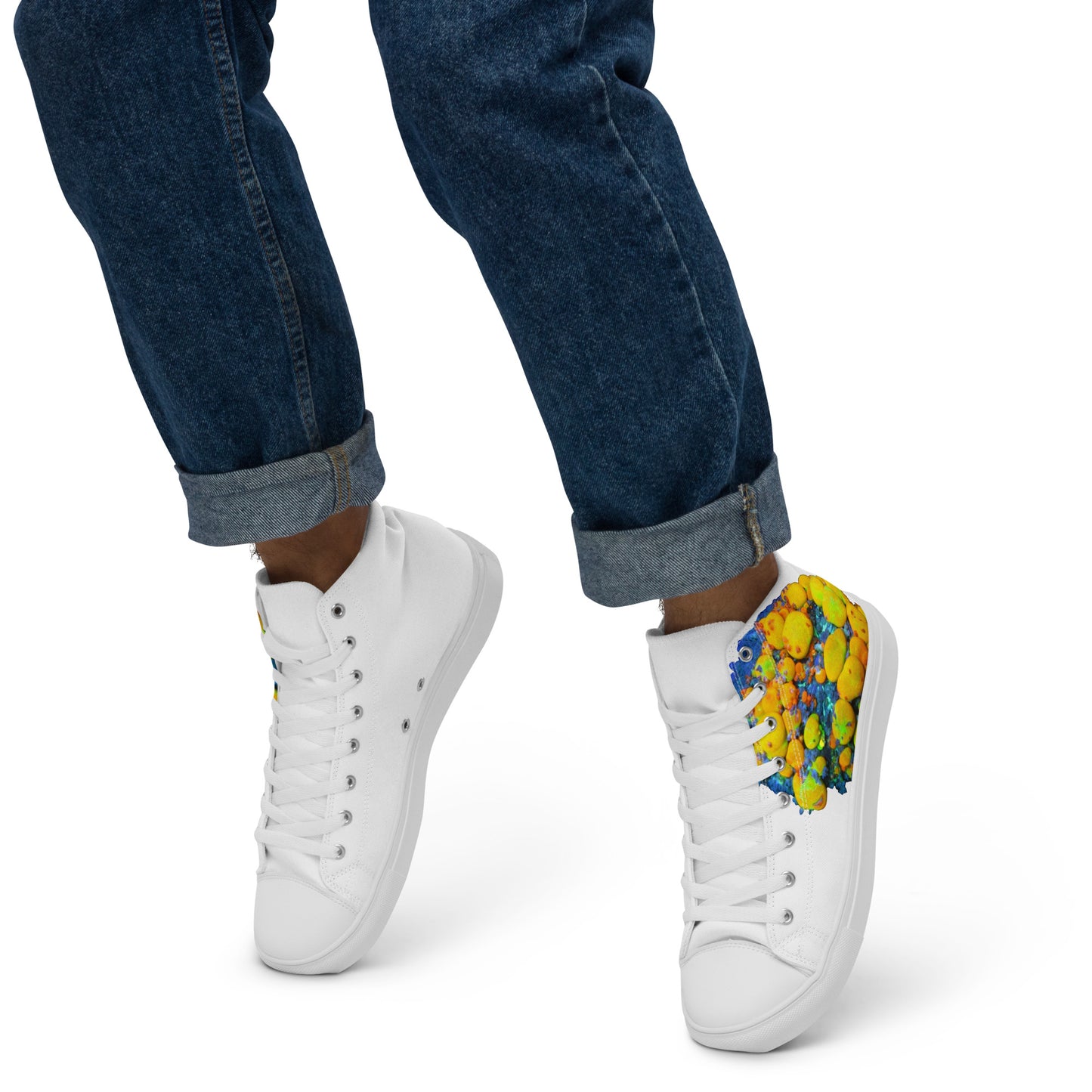 Men’s high top canvas shoes