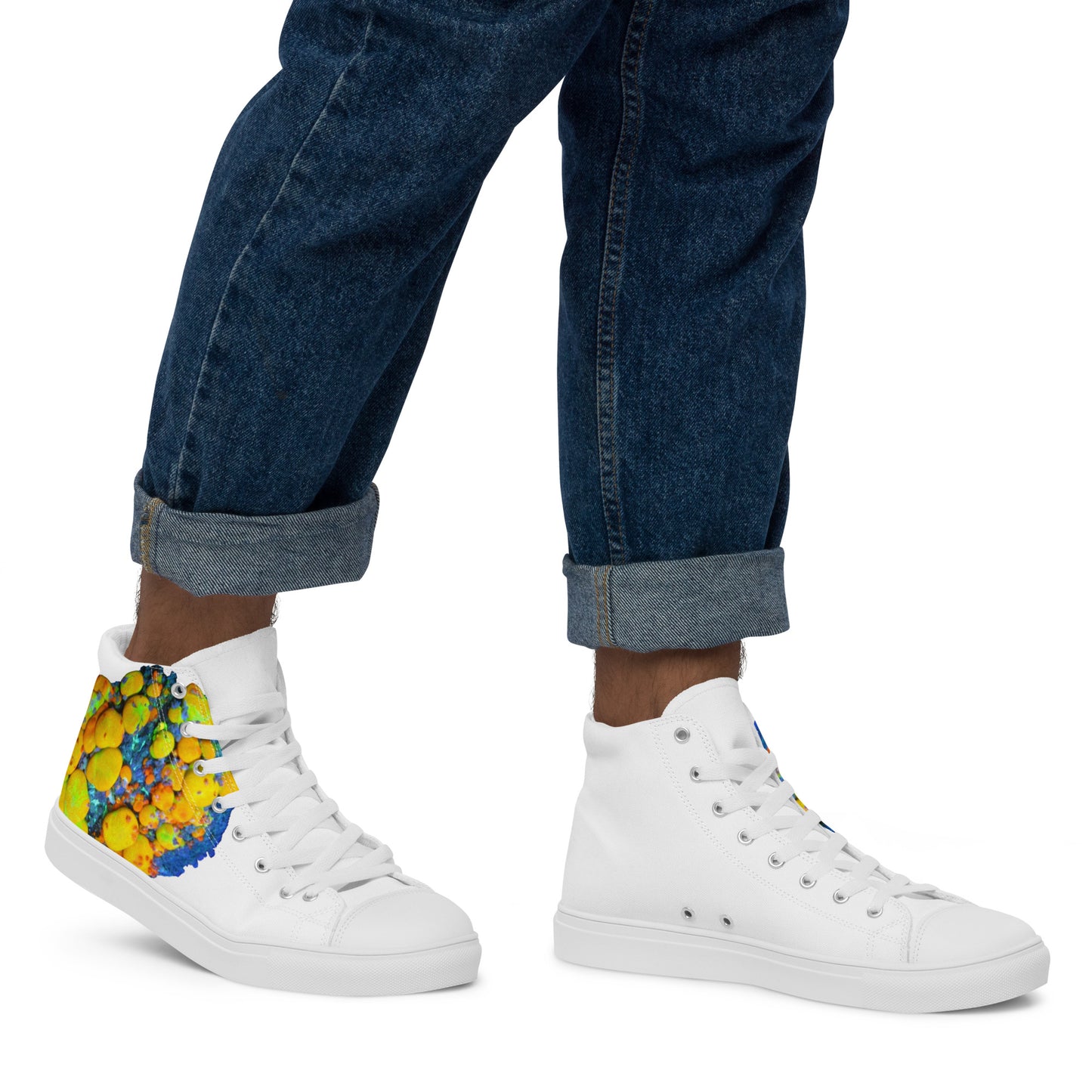 Men’s high top canvas shoes