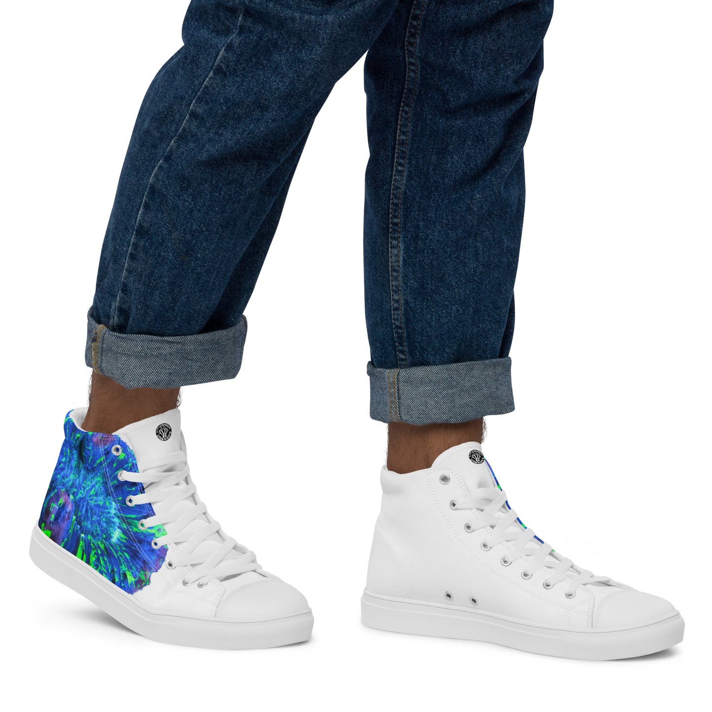 Men’s high top canvas shoes